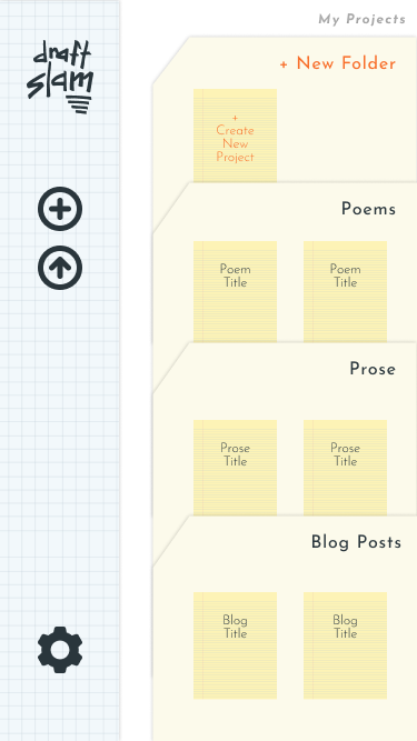 draft slam dashboard mockup